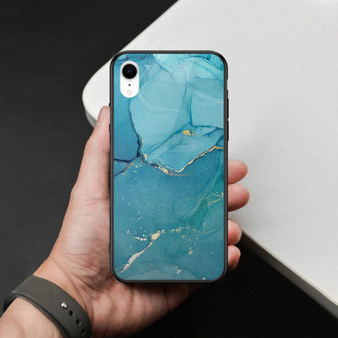 iPhone XR - Mystic Marble Series - HQ Ultra Shine Premium Infinity Glass Soft Silicon Borders Case