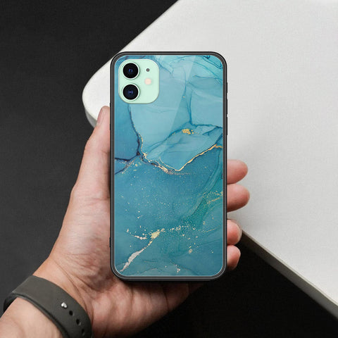 iPhone 11 - Mystic Marble Series - HQ Ultra Shine Premium Infinity Glass Soft Silicon Borders Case