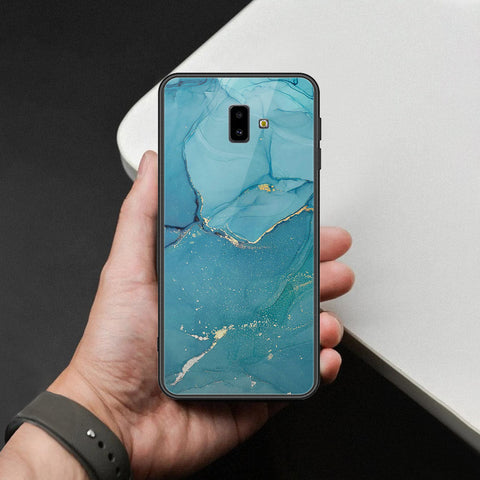 Samsung Galaxy J6 Prime Cover - Mystic Marble Series - HQ Ultra Shine Premium Infinity Glass Soft Silicon Borders Case