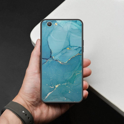 Oppo A57 Cover - Mystic Marble Series - HQ Ultra Shine Premium Infinity Glass Soft Silicon Borders Case