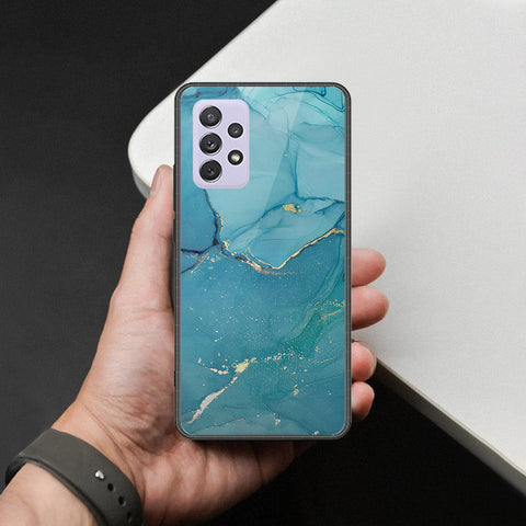 Samsung Galaxy A72 Cover - Mystic Marble Series - HQ Ultra Shine Premium Infinity Glass Soft Silicon Borders Case