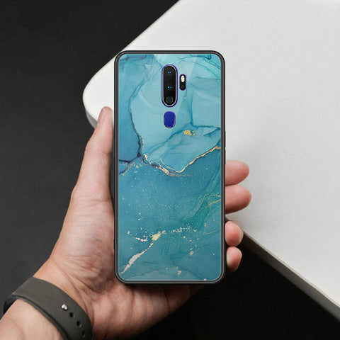 Oppo A9 2020 Cover - Mystic Marble Series - HQ Ultra Shine Premium Infinity Glass Soft Silicon Borders Case