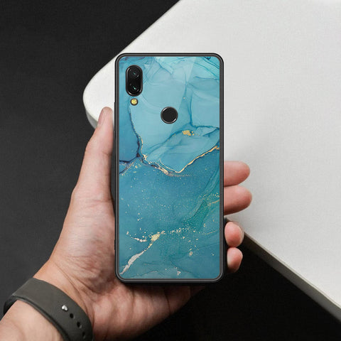 Xiaomi Redmi 7 Cover - Mystic Marble Series - HQ Ultra Shine Premium Infinity Glass Soft Silicon Borders Case