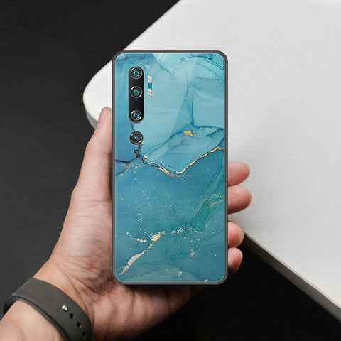 Xiaomi Mi CC9 Pro Cover - Mystic Marble Series - HQ Ultra Shine Premium Infinity Glass Soft Silicon Borders Case