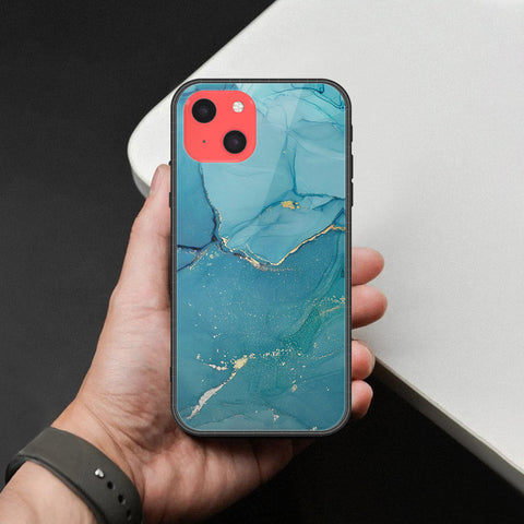 iPhone 13 Mini Cover - Mystic Marble Series - HQ Ultra Shine Premium Infinity Glass Soft Silicon Borders Case