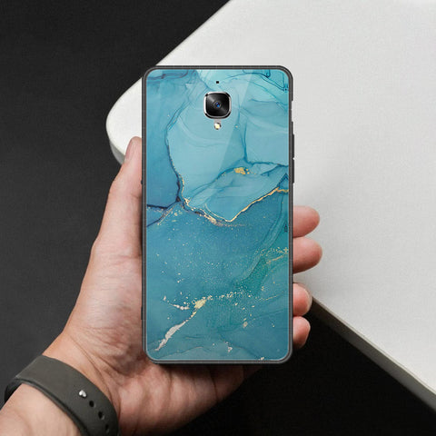 OnePlus 3 Cover - Mystic Marble Series - HQ Ultra Shine Premium Infinity Glass Soft Silicon Borders Case