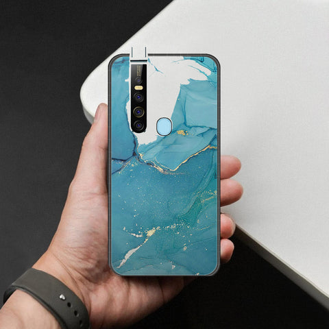 Tecno Camon 15 Premier Cover - Mystic Marble Series - HQ Ultra Shine Premium Infinity Glass Soft Silicon Borders Case