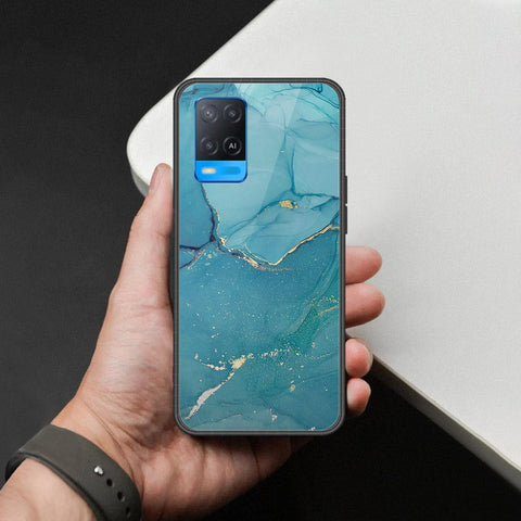 Oppo A54 4G Cover - Mystic Marble Series - HQ Ultra Shine Premium Infinity Glass Soft Silicon Borders Case