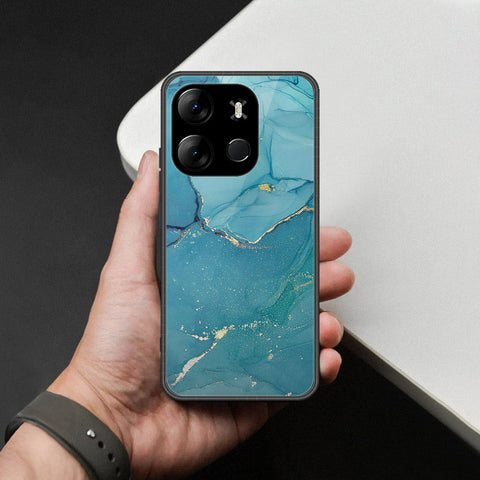 Tecno Spark Go 2023 Cover - Mystic Marble Series - HQ Ultra Shine Premium Infinity Glass Soft Silicon Borders Case