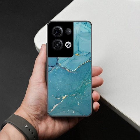 Oppo Reno 8 Pro  Cover - Mystic Marble Series - HQ Ultra Shine Premium Infinity Glass Soft Silicon Borders Case