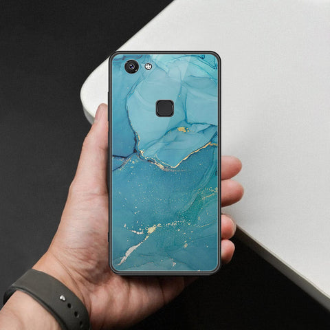 Vivo Y75 Cover - Mystic Marble Series - HQ Ultra Shine Premium Infinity Glass Soft Silicon Borders Case