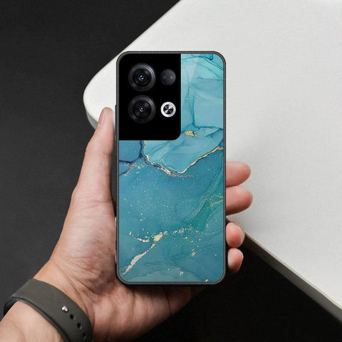 Oppo Reno 8 Pro Plus Cover - Mystic Marble Series - HQ Ultra Shine Premium Infinity Glass Soft Silicon Borders Case