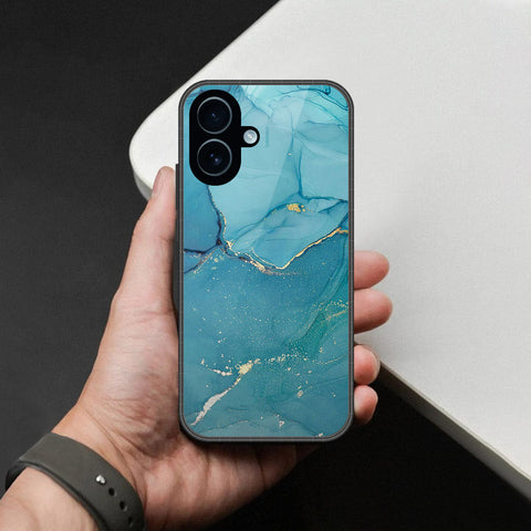 iPhone 18 - Mystic Marble Series - HQ Ultra Shine Premium Infinity Glass Soft Silicon Borders Case
