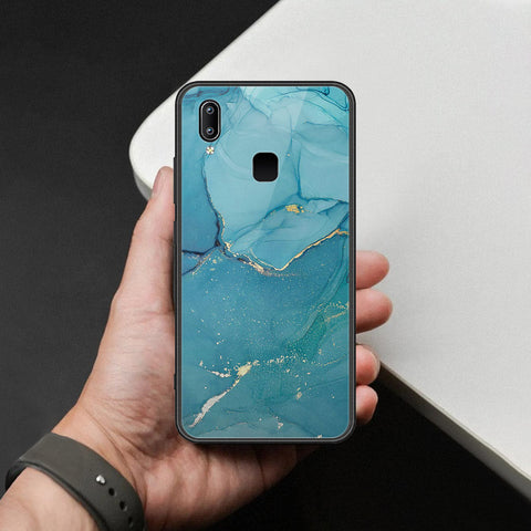 Vivo Y91 Cover - Mystic Marble Series - HQ Ultra Shine Premium Infinity Glass Soft Silicon Borders Case
