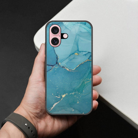 iPhone 16 - Mystic Marble Series - HQ Ultra Shine Premium Infinity Glass Soft Silicon Borders Case