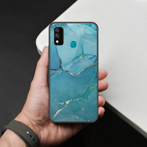 Huawei Y8s Cover - Mystic Marble Series - HQ Ultra Shine Premium Infinity Glass Soft Silicon Borders Case