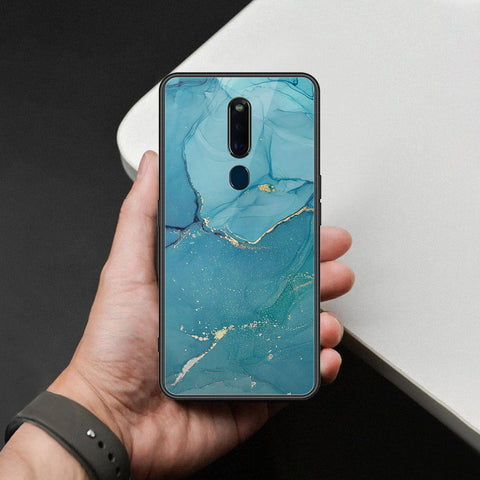 Oppo R19 Cover - Mystic Marble Series - HQ Ultra Shine Premium Infinity Glass Soft Silicon Borders Case