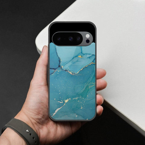 Google Pixel 9 Pro XL Cover - Mystic Marble Series - HQ Ultra Shine Premium Infinity Glass Soft Silicon Borders Case