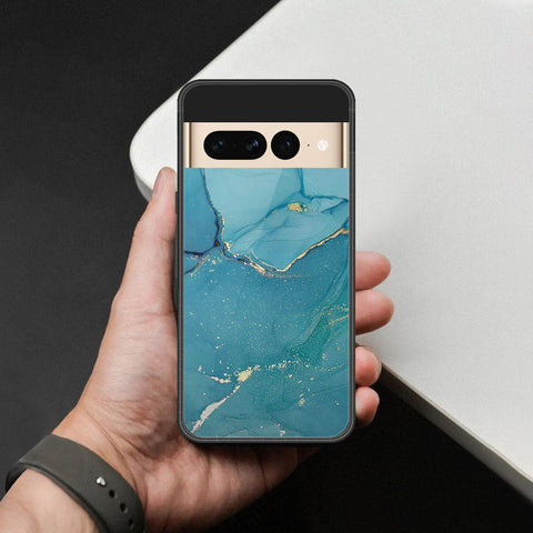 Google Pixel 7 Pro Cover - Mystic Marble Series - HQ Ultra Shine Premium Infinity Glass Soft Silicon Borders Case