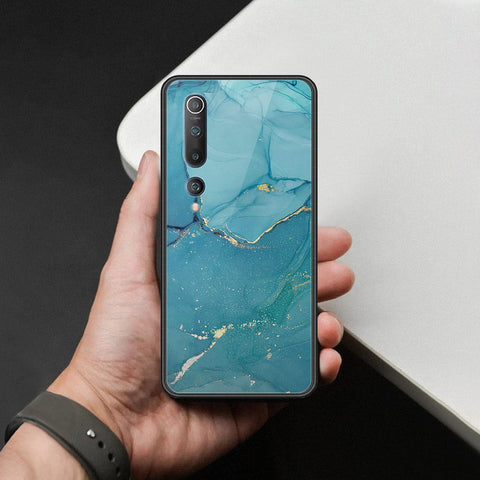 Xiaomi Mi 10 Cover - Mystic Marble Series - HQ Ultra Shine Premium Infinity Glass Soft Silicon Borders Case