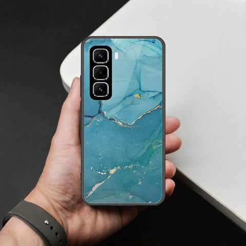 Infinix Hot 50 Pro Plus Cover - Mystic Marble Series - HQ Ultra Shine Premium Infinity Glass Soft Silicon Borders Case