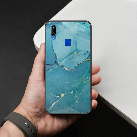 Vivo Y90 Cover - Mystic Marble Series - HQ Ultra Shine Premium Infinity Glass Soft Silicon Borders Case