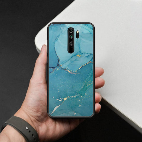 Xiaomi Redmi Note 8 Pro Cover - Mystic Marble Series - HQ Ultra Shine Premium Infinity Glass Soft Silicon Borders Case