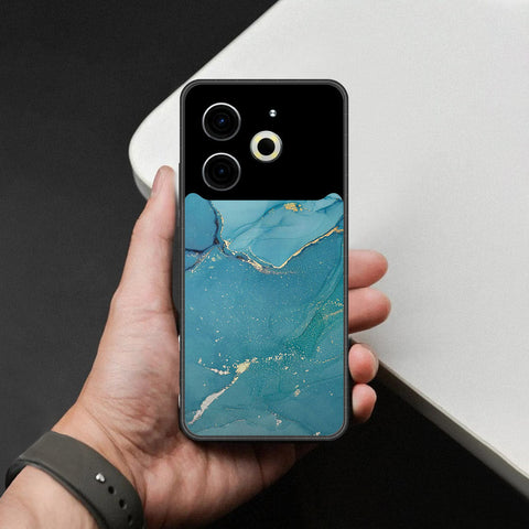 Tecno Pova 6 Pro Cover - Mystic Marble Series - HQ Ultra Shine Premium Infinity Glass Soft Silicon Borders Case