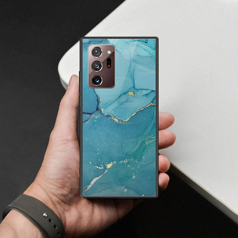 Samsung Galaxy Note 20 Ultra Cover - Mystic Marble Series - HQ Ultra Shine Premium Infinity Glass Soft Silicon Borders Case