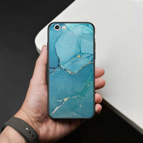 iPhone 6S / 6 Cover - Mystic Marble Series - HQ Ultra Shine Premium Infinity Glass Soft Silicon Borders Case