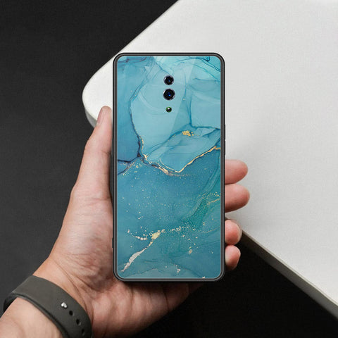 Oppo Reno Cover - Mystic Marble Series - HQ Ultra Shine Premium Infinity Glass Soft Silicon Borders Case