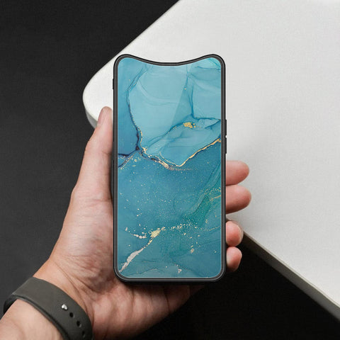 Oppo Find X Cover - Mystic Marble Series - HQ Ultra Shine Premium Infinity Glass Soft Silicon Borders Case