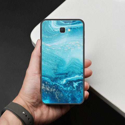 Samsung Galaxy J7 Prime Cover - Mystic Marble Series - HQ Ultra Shine Premium Infinity Glass Soft Silicon Borders Case
