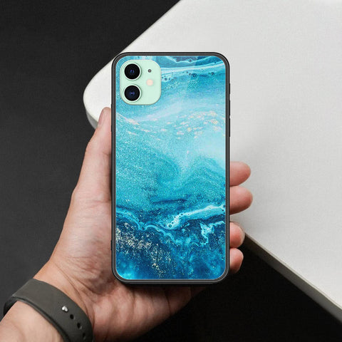 iPhone 11 - Mystic Marble Series - HQ Ultra Shine Premium Infinity Glass Soft Silicon Borders Case