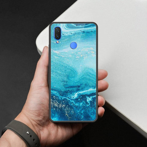 Huawei Nova 3i  Cover - Mystic Marble Series - HQ Ultra Shine Premium Infinity Glass Soft Silicon Borders Case