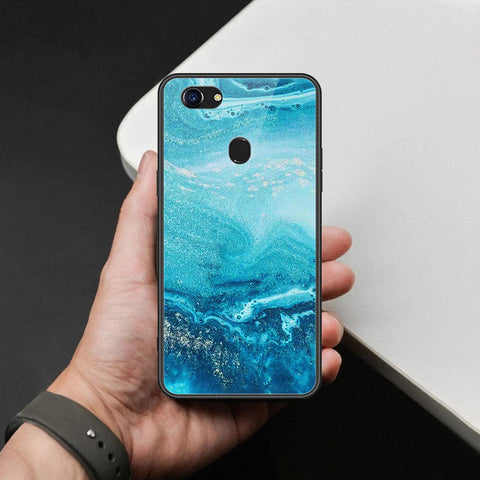 Oppo F5 Cover - Mystic Marble Series - HQ Ultra Shine Premium Infinity Glass Soft Silicon Borders Case