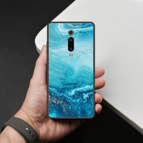 Xiaomi Mi 9T Cover - Mystic Marble Series - HQ Ultra Shine Premium Infinity Glass Soft Silicon Borders Case