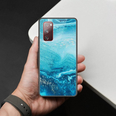 Samsung Galaxy S20 FE Cover - Mystic Marble Series - HQ Ultra Shine Premium Infinity Glass Soft Silicon Borders Case
