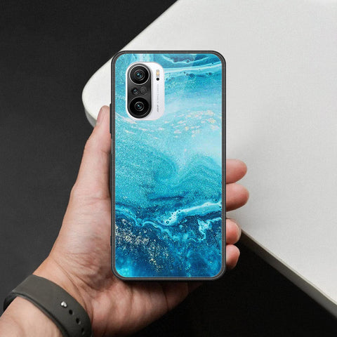 Xiaomi Poco F3 Cover - Mystic Marble Series - HQ Ultra Shine Premium Infinity Glass Soft Silicon Borders Case