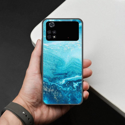 Xiaomi Poco M4 Pro Cover - Mystic Marble Series - HQ Ultra Shine Premium Infinity Glass Soft Silicon Borders Case