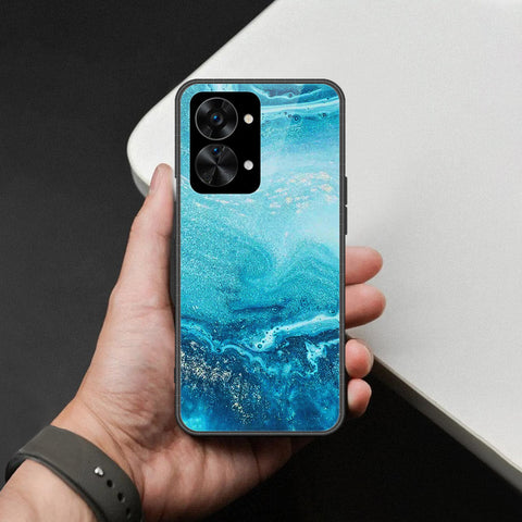 OnePlus Nord 2T Cover - Mystic Marble Series - HQ Ultra Shine Premium Infinity Glass Soft Silicon Borders Case