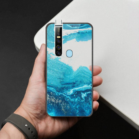 Tecno Camon 15 Pro Cover - Mystic Marble Series - HQ Ultra Shine Premium Infinity Glass Soft Silicon Borders Case