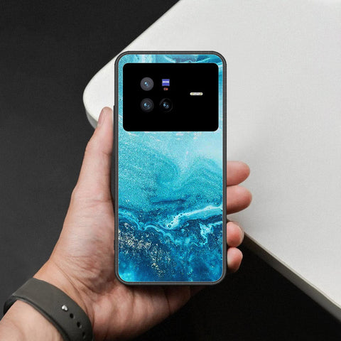 Vivo X80 Cover - Mystic Marble Series - HQ Ultra Shine Premium Infinity Glass Soft Silicon Borders Case