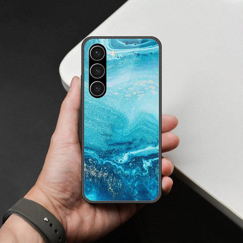 Samsung Galaxy S23 Plus 5G Cover - Mystic Marble Series - HQ Ultra Shine Premium Infinity Glass Soft Silicon Borders Case