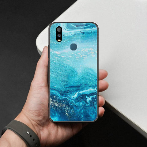 Vivo Y11 2023 Cover - Mystic Marble Series - HQ Ultra Shine Premium Infinity Glass Soft Silicon Borders Case