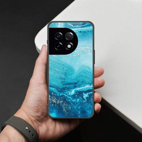 OnePlus 11 Cover - Mystic Marble Series - HQ Ultra Shine Premium Infinity Glass Soft Silicon Borders Case