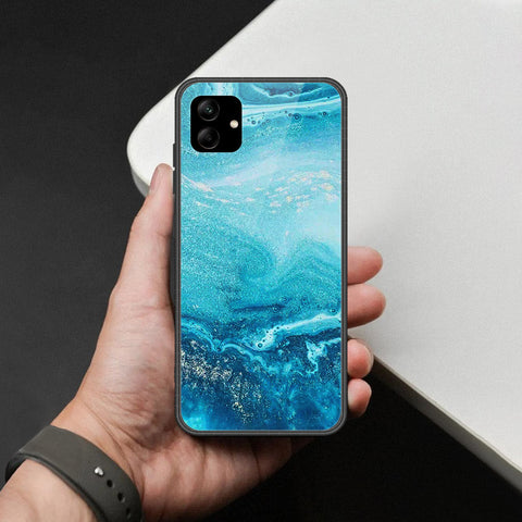 Samsung Galaxy M17 Cover - Mystic Marble Series - HQ Ultra Shine Premium Infinity Glass Soft Silicon Borders Case