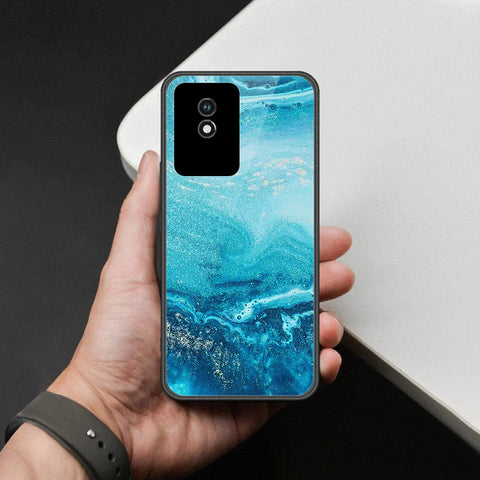 Vivo Y02 Cover - Mystic Marble Series - HQ Ultra Shine Premium Infinity Glass Soft Silicon Borders Case