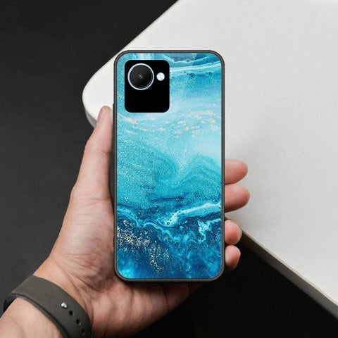 Realme C30s Cover - Mystic Marble Series - HQ Ultra Shine Premium Infinity Glass Soft Silicon Borders Case