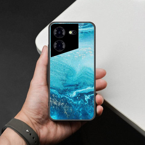 Tecno Pova 5 Pro Cover - Mystic Marble Series - HQ Ultra Shine Premium Infinity Glass Soft Silicon Borders Case